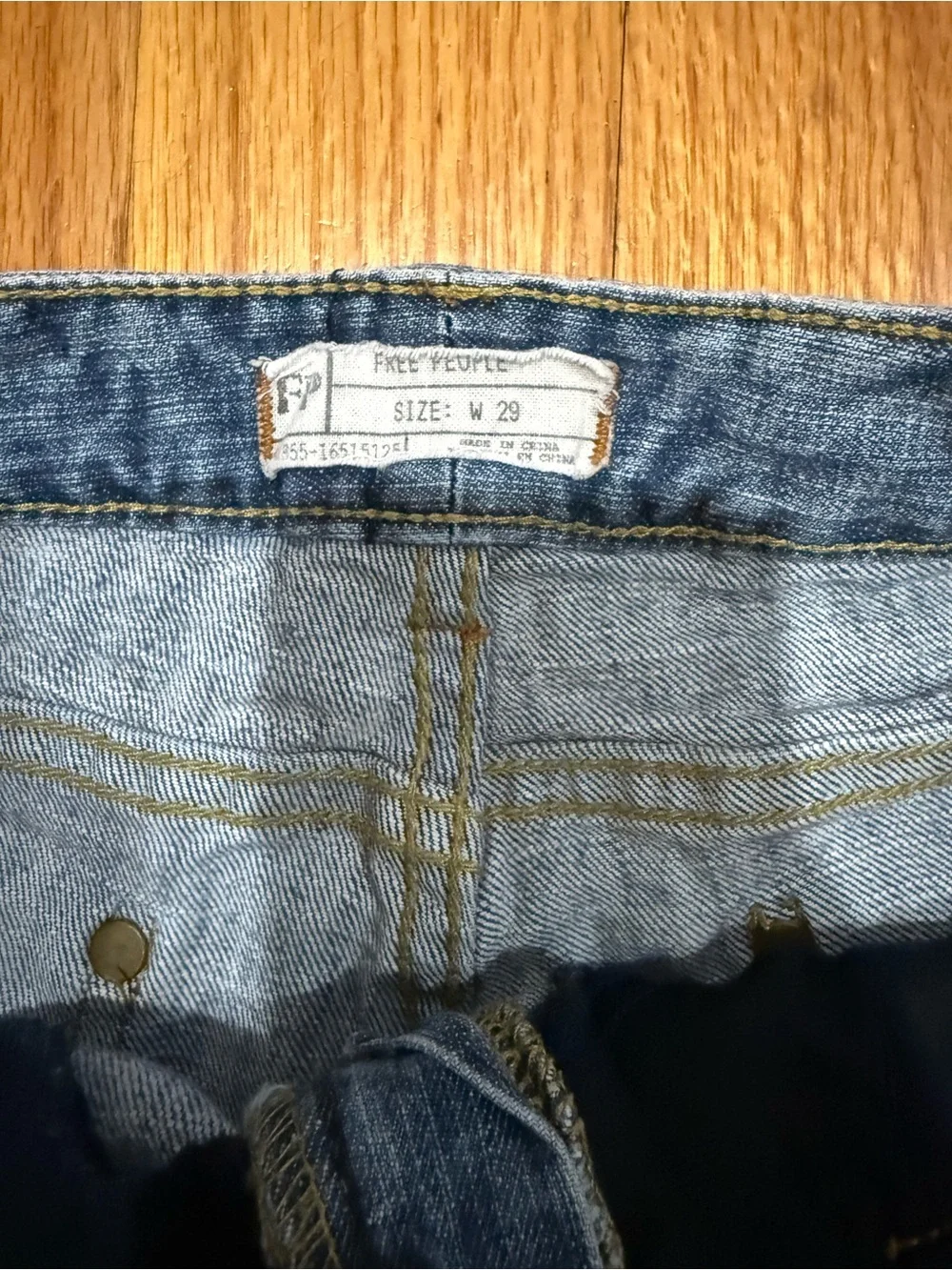 Free People Denim Cutoff Shorts - Medium Wash, W29